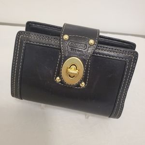 Coach Legacy Gigi Framed 65th Anniversary Leather Wallet Turnlock